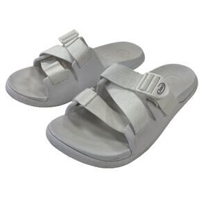 Chaco Chillos White Rubber Slide Sandals Womens 8 ASIS